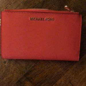 Michael Kors Coral Wristlet